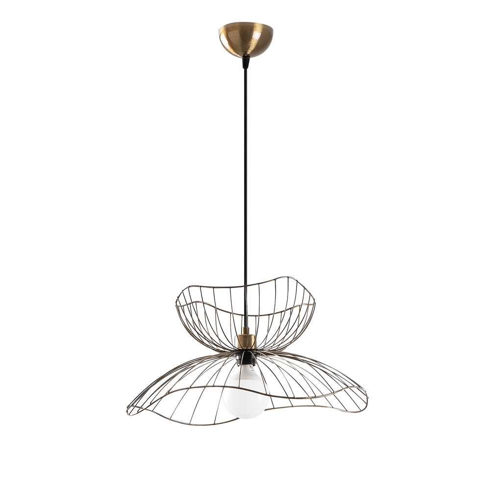 Farac Metal Butterfly Ceiling Pendant Light in Vintage