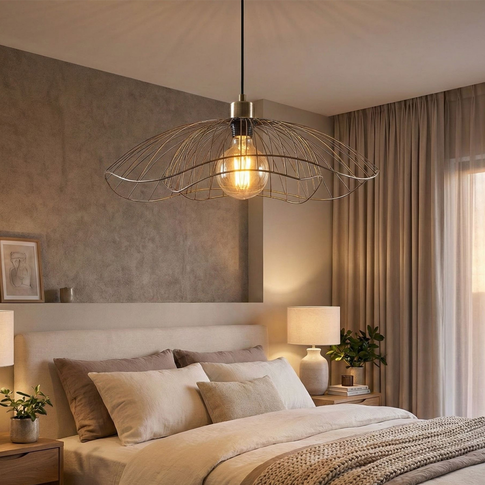 Farac Metal Ceiling Pendant Light in Vintage