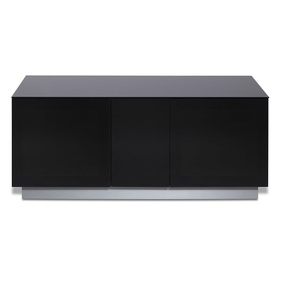 Formby Small TV Stand In Black With Glass Door_2