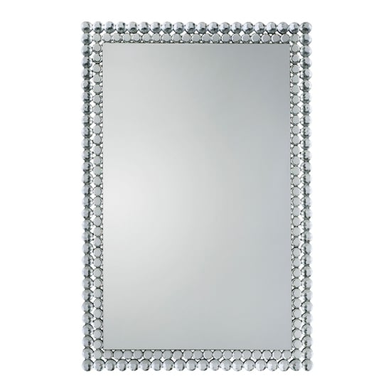Photo of Fargo rectangular bevelled wall mirror in silver