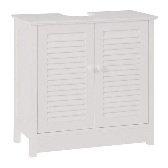 Fargo White Wooden Under Sink Bathroom In White Furniture in