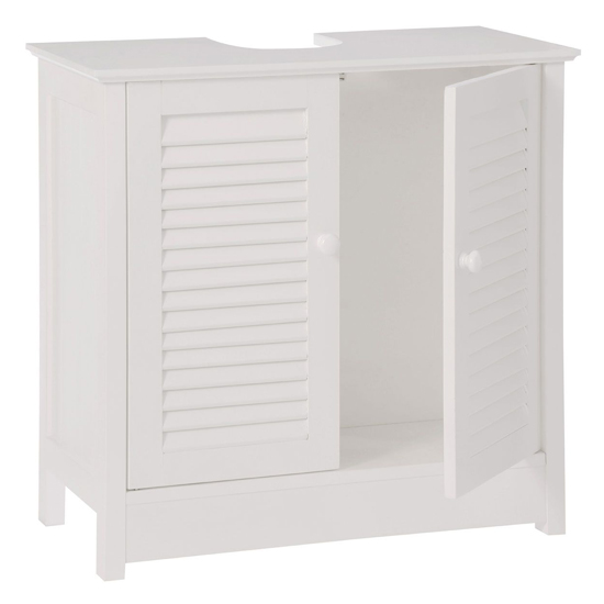 Fargo White Wooden Under Sink Bathroom In White Furniture in