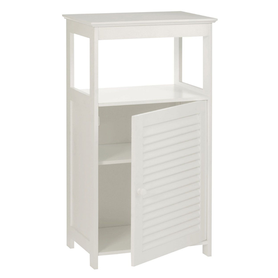 Fargo Wooden Floor Standing Bathroom Storage Cabinet In White_3