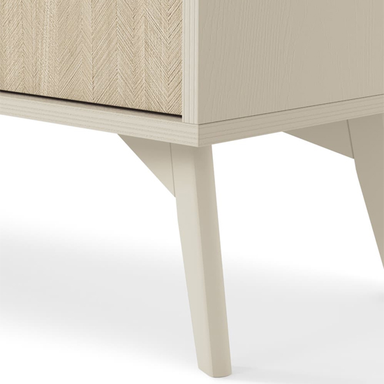 Fargo Wooden Sideboard With 2 Doors 3 Drawers In Beige