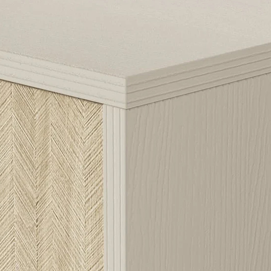 Fargo Wooden Sideboard With 2 Doors 3 Drawers In Beige