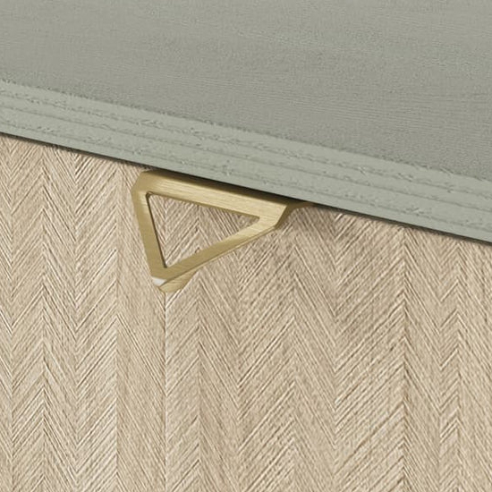 Fargo Wooden Sideboard With 2 Doors 3 Drawers In Green