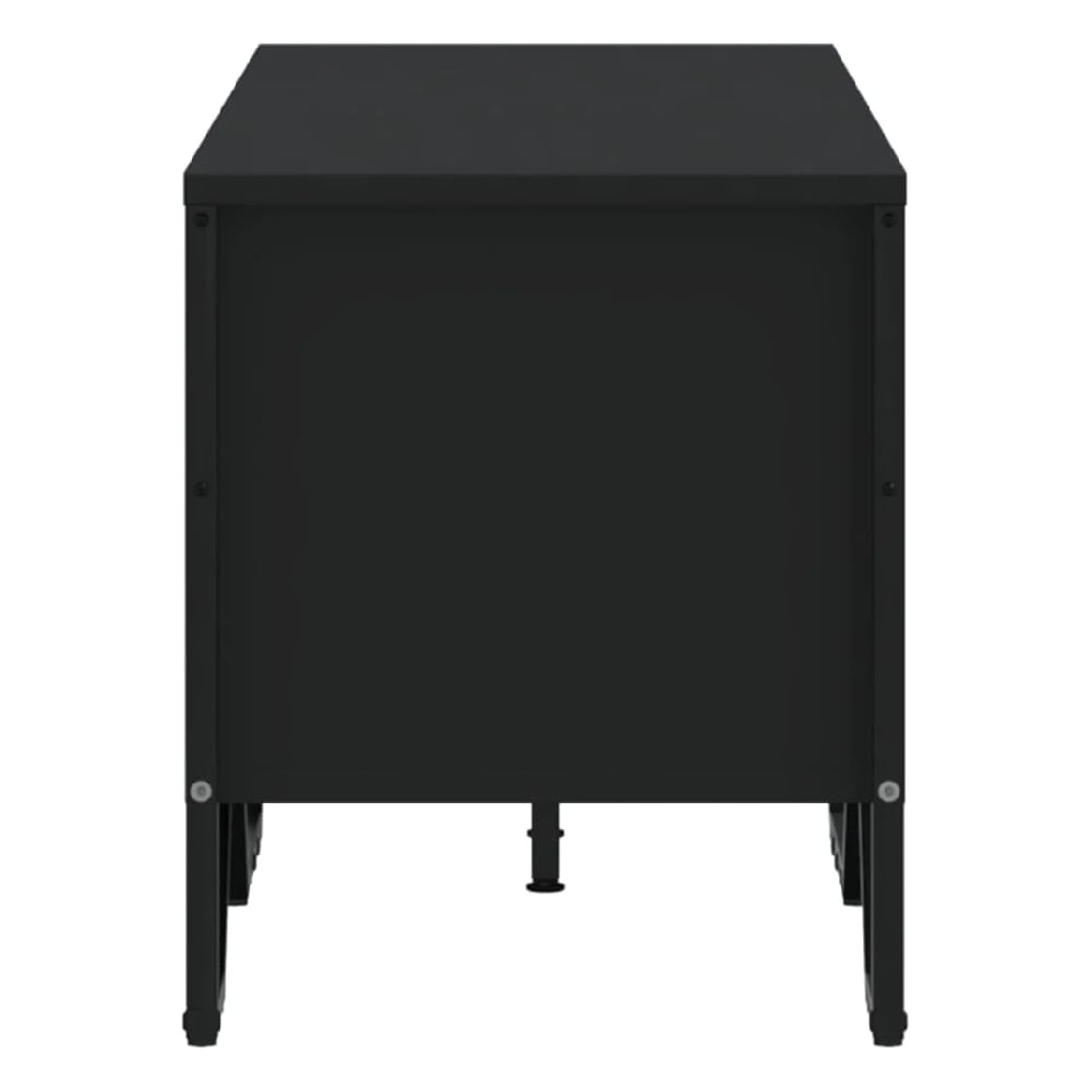 Fargo Wooden TV Stand With 4 Shelves In Black
