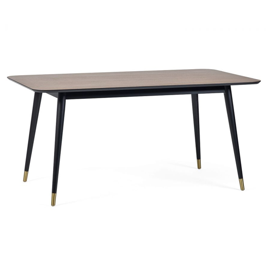 Farica Rectangular Dining Table With 4 Daiva Grey Chairs