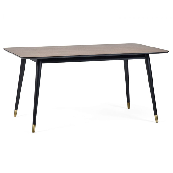 Farica Rectangular Dining Table With 6 Lakia Blue Chairs