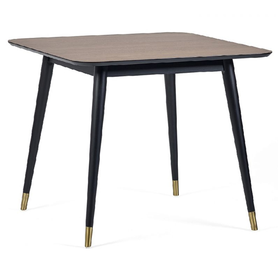 Farica Square Dining Table With 4 Hadas Green Chairs