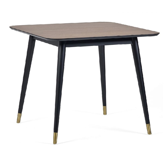 Farica Square Dining Table With 4 Hadas Grey Chairs