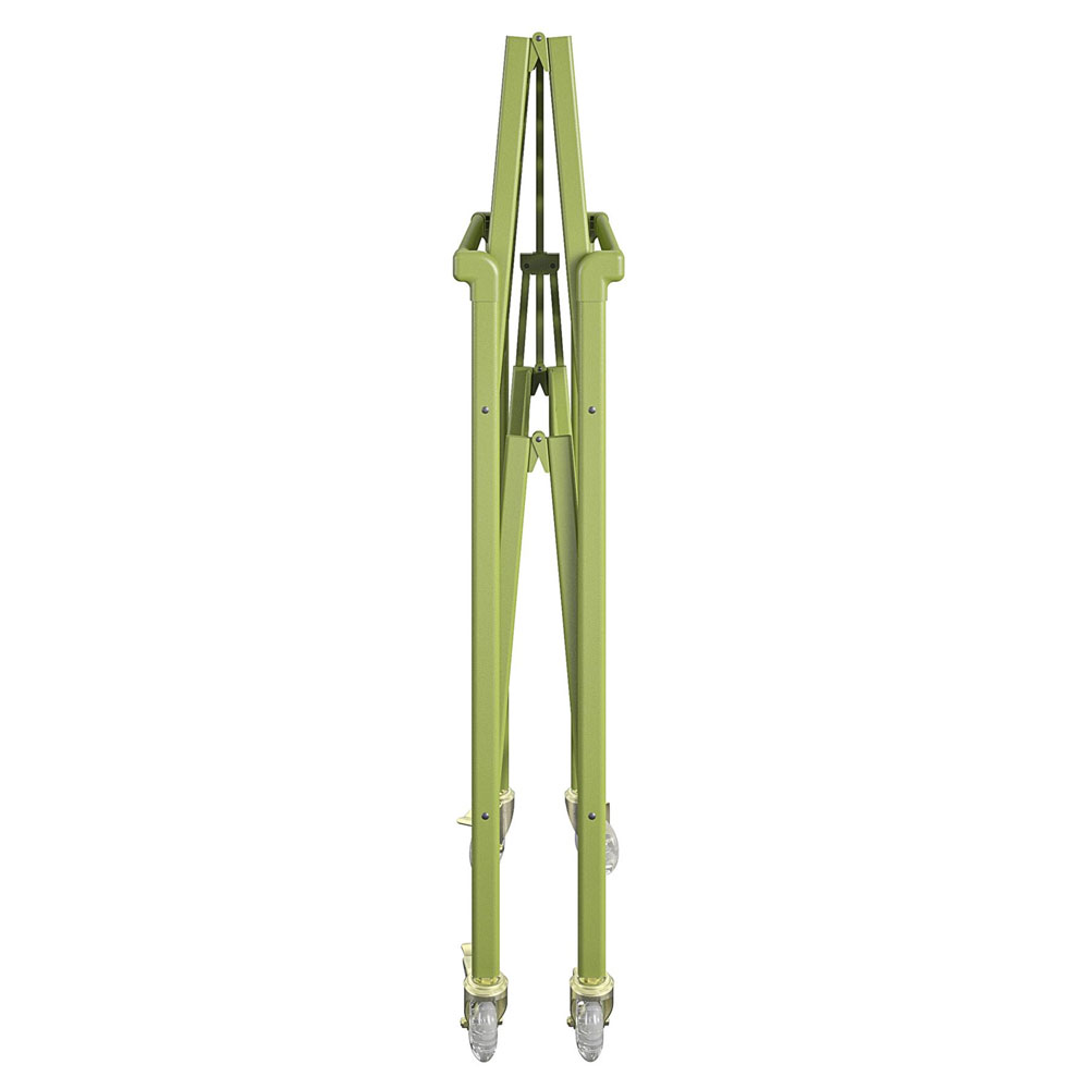 Farion Metal Kitchen Trolley in Kiwi Green