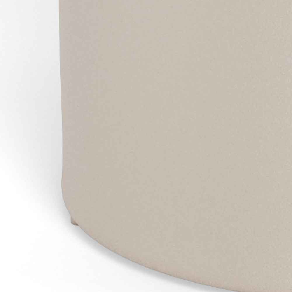 Farmville Round Grey Toronto Marble Top Side Table with Grey Steel Base