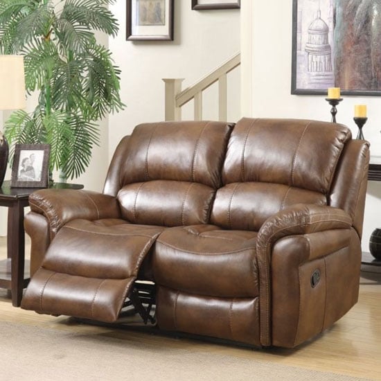 Read more about Farnham leather 2 seater electric recliner sofa in tan