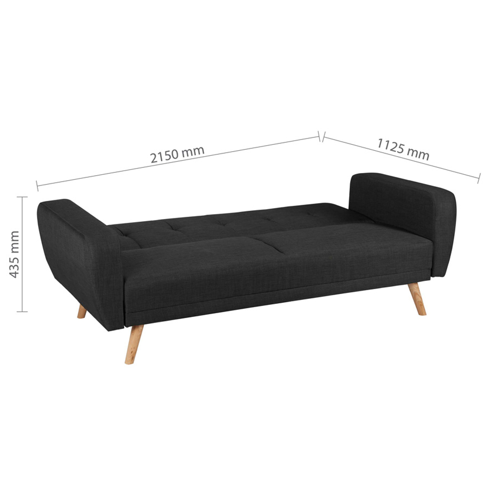 Farrah Fabric Sofa Bed In Grey