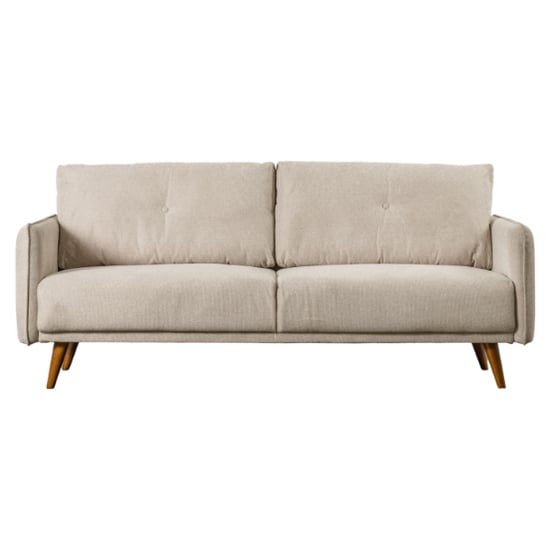 Farringdan Upholstered Fabric 2 Seater Sofa In Oatmeal_1