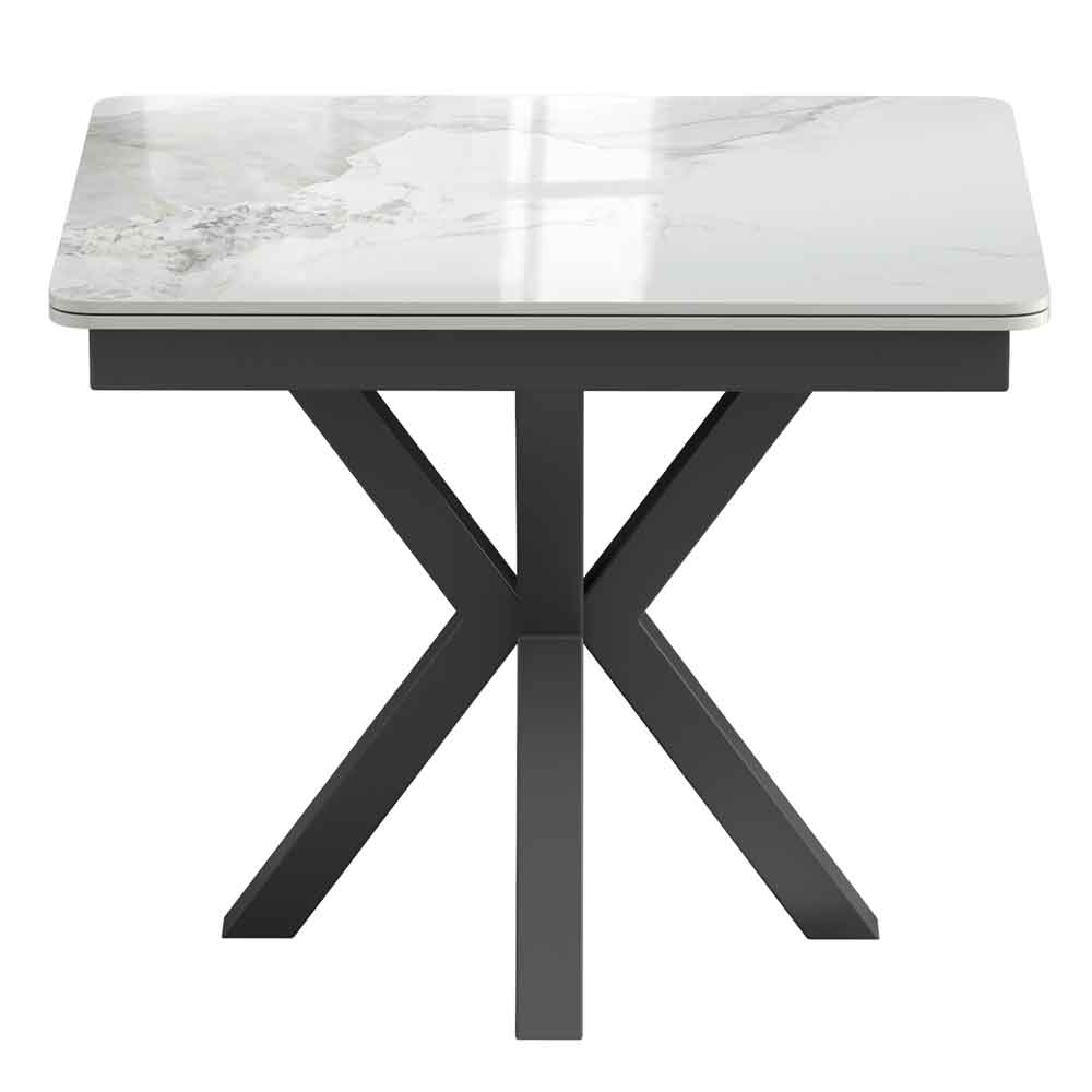 Farsen Ceramic Extending Dining Table in Calacatta Gloss