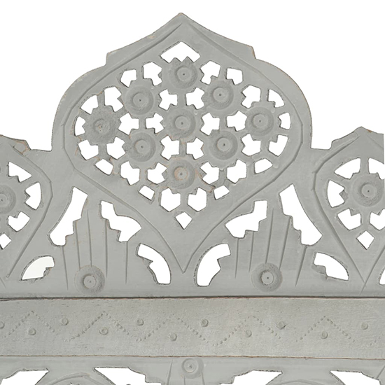 Fauci Mango Wood 4 Panels 160cm x 165cm Room Divider In Grey_3
