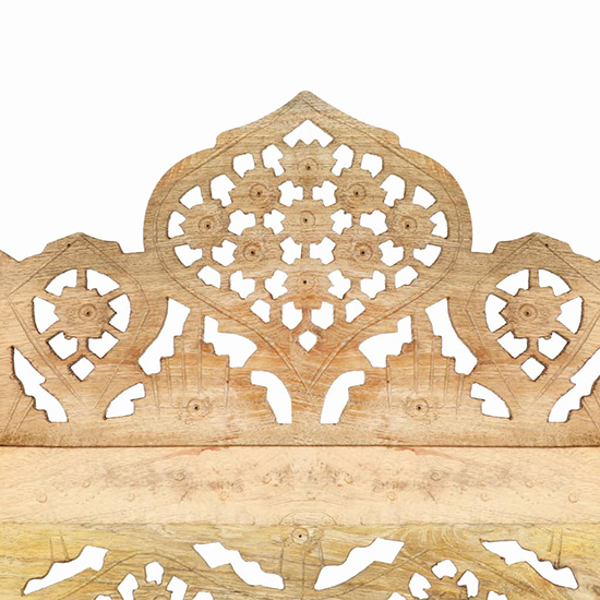 Fauci Mango Wood 4 Panels 160cm x 165cm Room Divider In Natural