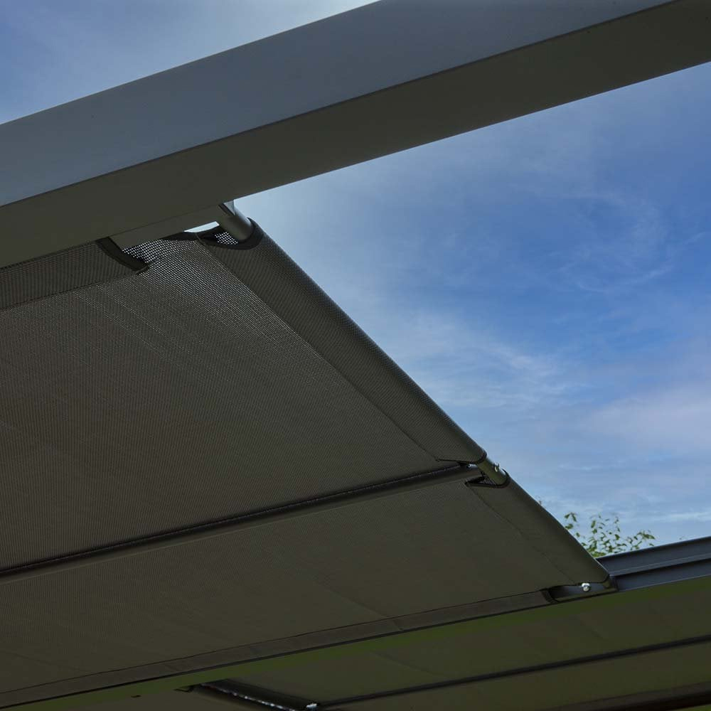 Faversham Small Aluminium Garden Canopy In Grey