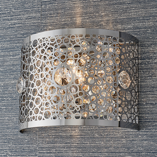 Photo of Fayola wall light in chrome