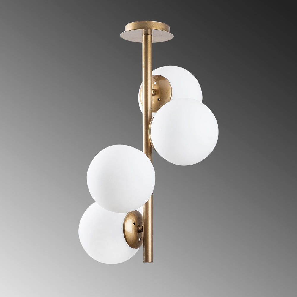 Faze Metal Ceiling Pendant Light in Gold