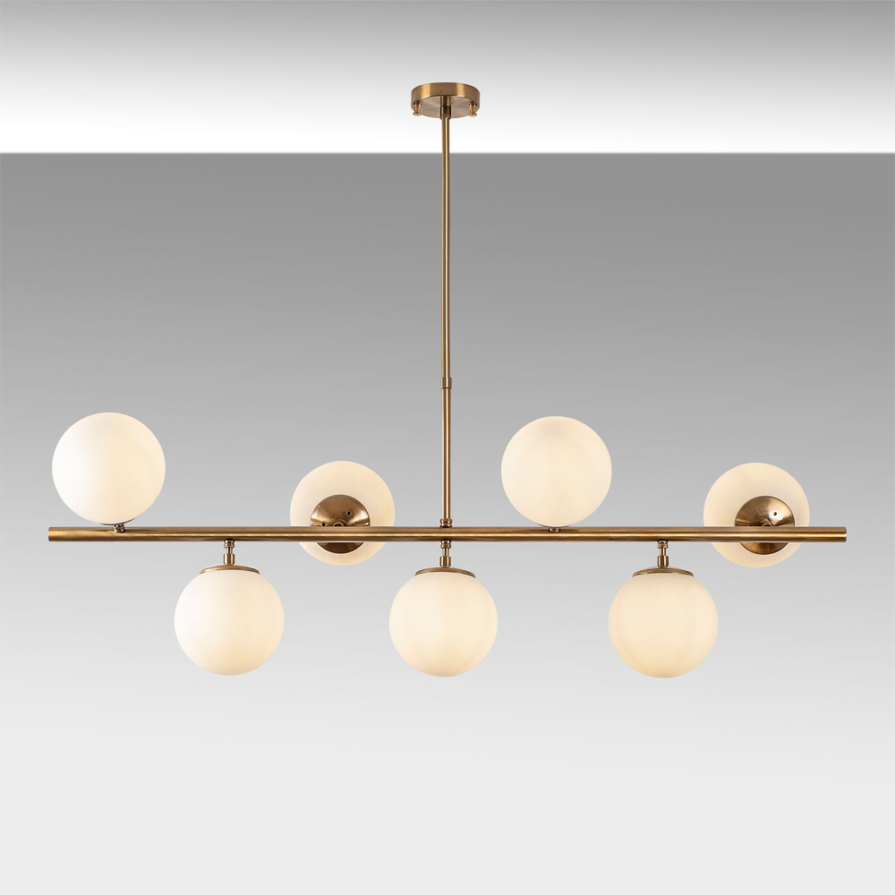 Fazli 7 Light Metal Adjustable Ceiling Pendant Light in Vintage