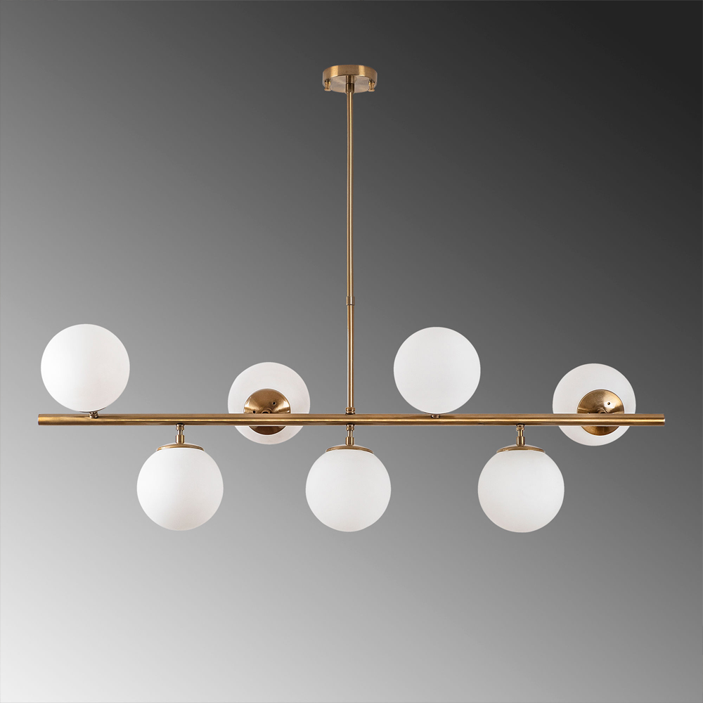 Fazli 7 Light Metal Adjustable Ceiling Pendant Light in Vintage