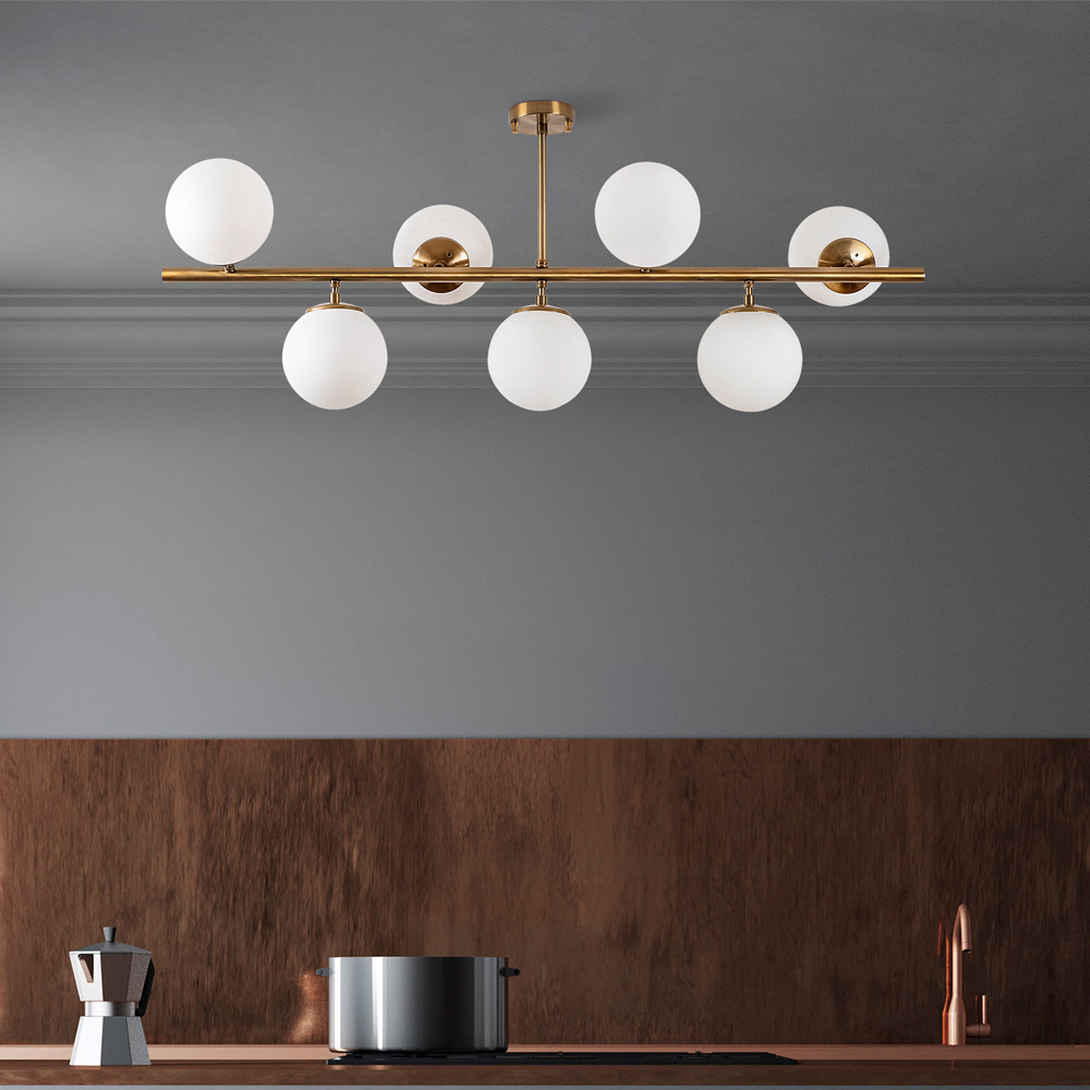 Fazli 7 Light Metal Ceiling Pendant Light in Vintage