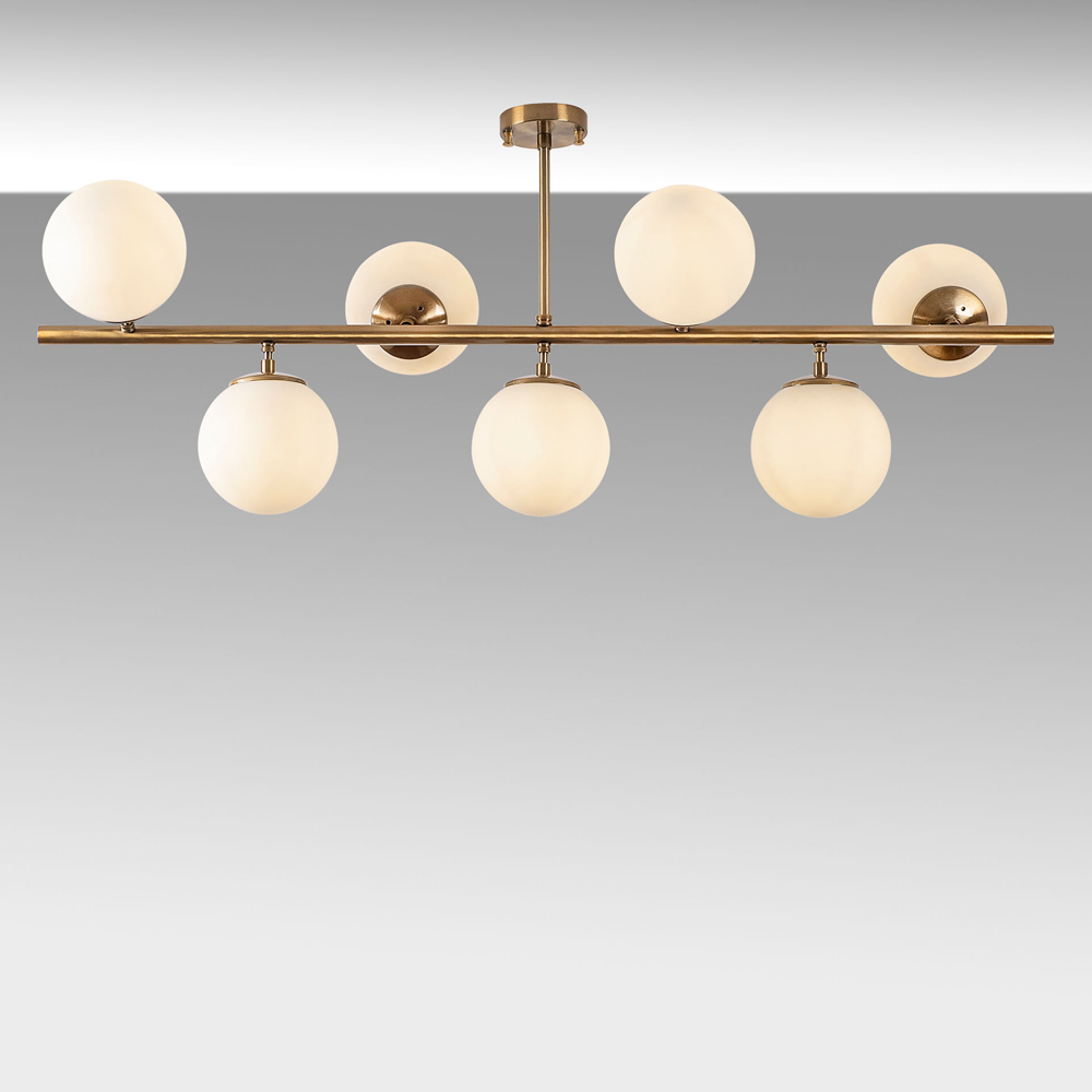 Fazli 7 Light Metal Ceiling Pendant Light in Vintage