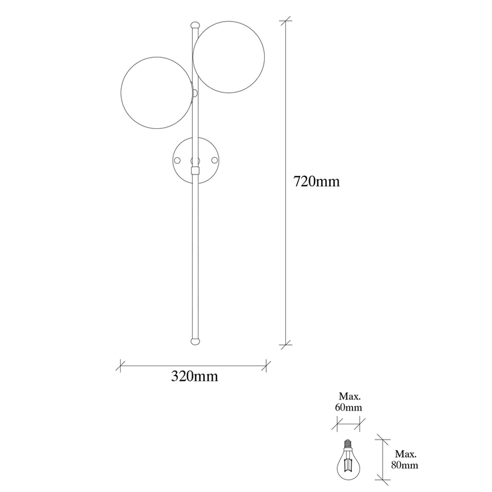 Fazli Metal Wall Light in Gold