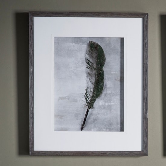 Mabella Feather I Framed Wall Art Furniture in Fashion