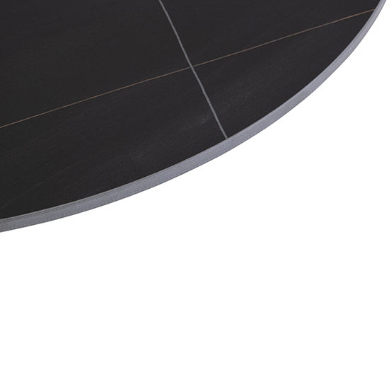 Febe Round Set Of 2 Marble Coffee Tables In Black And White