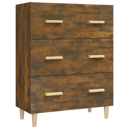 Fedra Highboard With 2 Shelves 3 Drawers In Smoked Oak_7