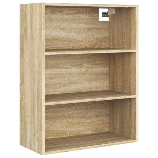 Fedra Highboard With 2 Shelves 3 Drawers In Sonoma Oak_7