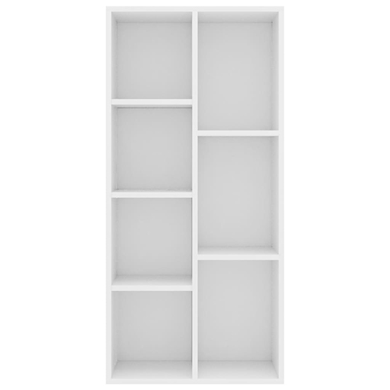 Feivel Wooden Bookcase With 7 Shelves In White