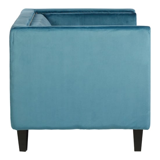 Felisen Upholstered Velvet 2 Seater Sofa In Blue_3