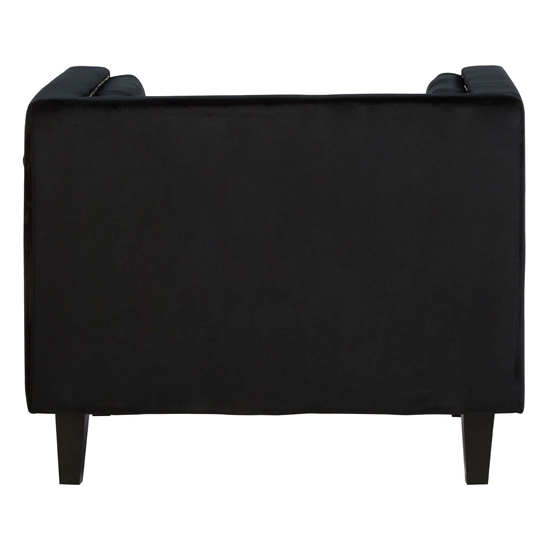Felisen Upholstered Velvet Armchair In Black_4
