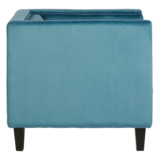 Felisen Upholstered Velvet Armchair In Blue_4
