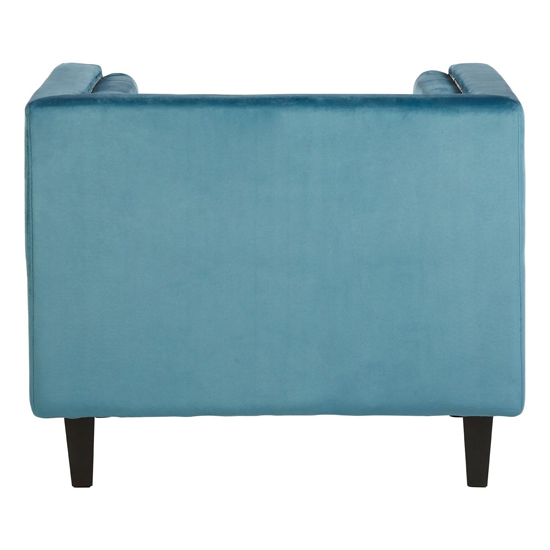 Felisen Upholstered Velvet Armchair In Blue_5