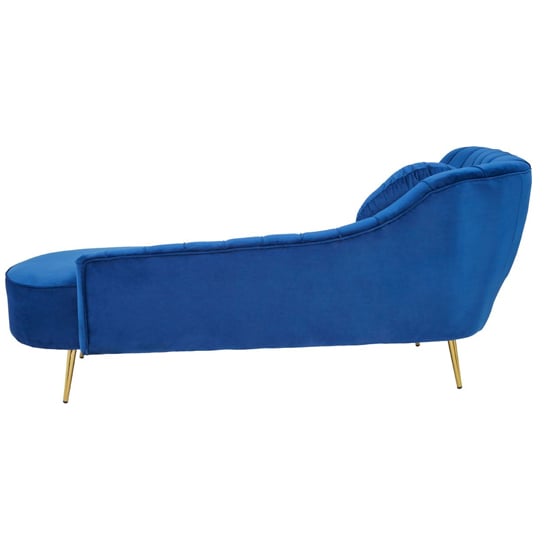 Felizio Left Arm Velvet Lounge Chaise Chair In Midnight Blue_4