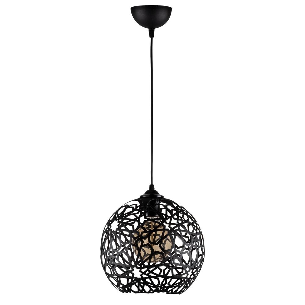 Fellini Metal Nest Ceiling Pendant Light in Black