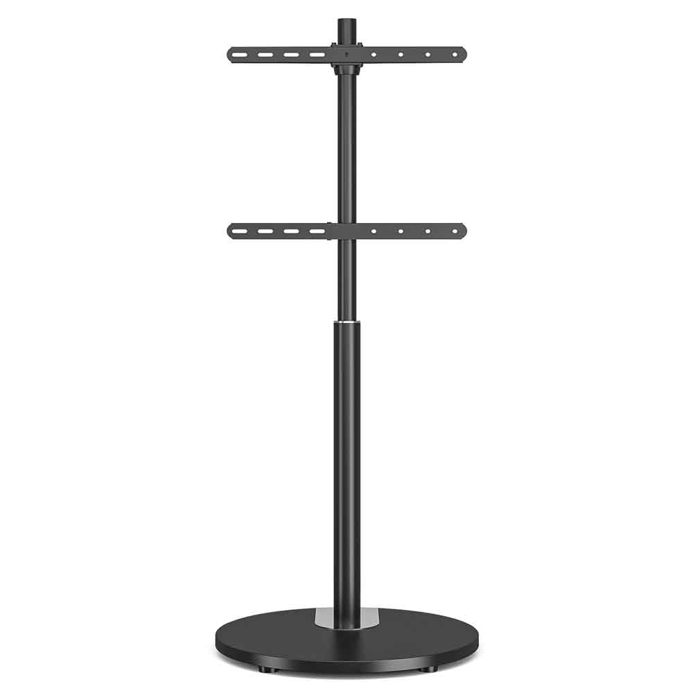 Felora Wooden Pedestal TV Stand in Black
