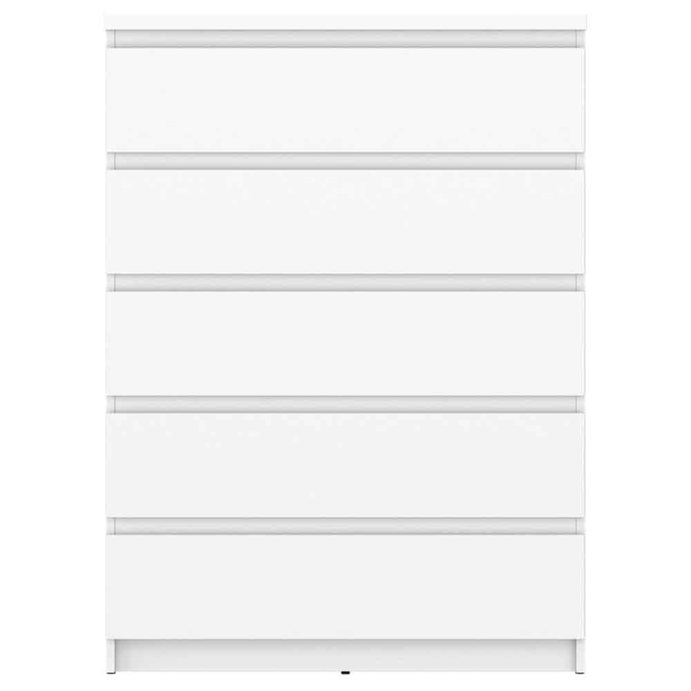 Felton Wooden Chest Of 5 Drawers In Alpine White