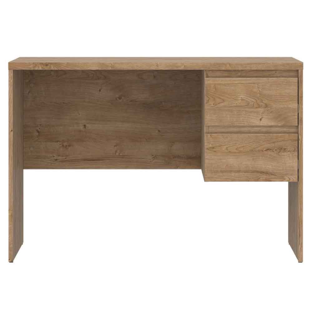 Felton Wooden Laptop Desk With 2 Drawers In Ribbeck Oak