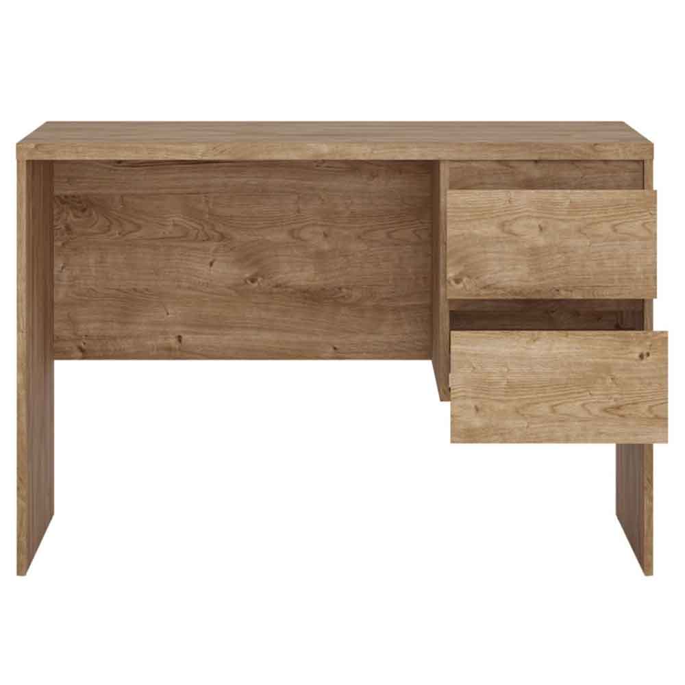 Felton Wooden Laptop Desk With 2 Drawers In Ribbeck Oak