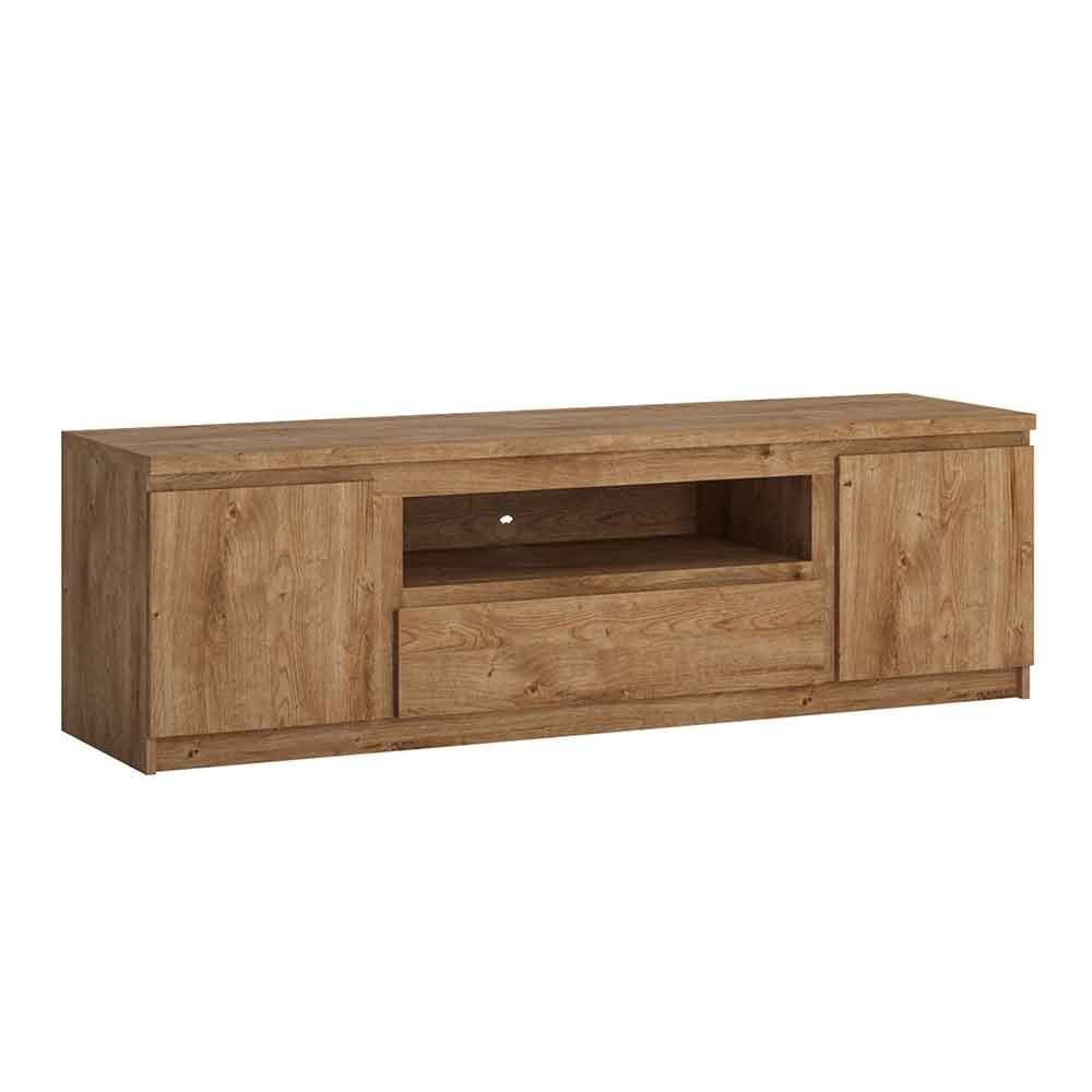 Felton Wooden TV Unit with 2 Doors 1 Drawer in Oak