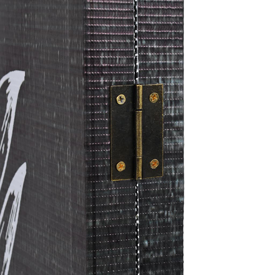 Femi Feathers 120cm x 170cm Room Divider In Black And White