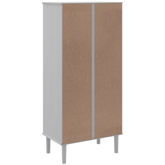 Fenland Wooden Bookcase With 2 Shelves In White