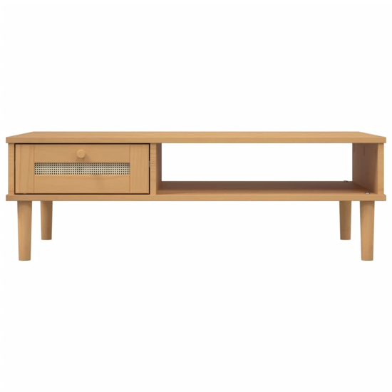 Fenland Wooden Coffee Table With 1 Drawer In Brown